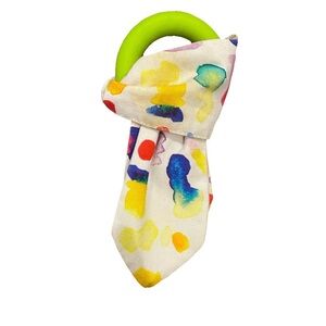 Colorful Learning Toy with Teething Ring